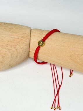 Lemons & Lune Handmade Red San Benito Macrame Bracelet